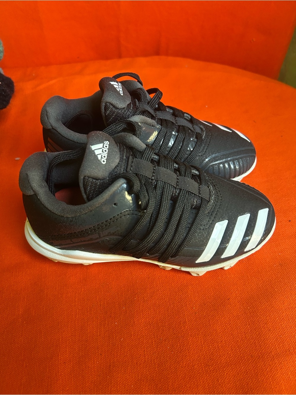 Adidas Kids Black Kleats (size 11 kids)